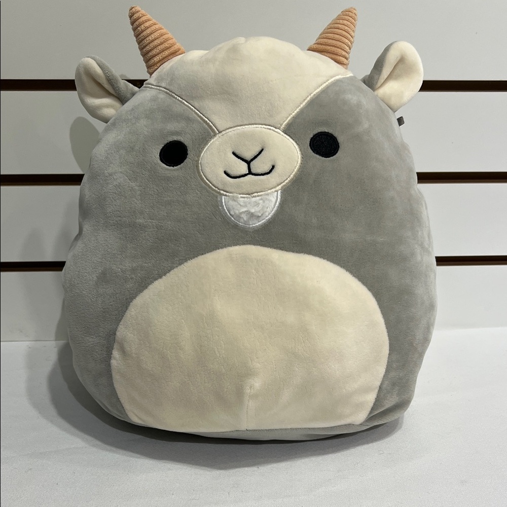 Squishmallows Gray and Cream Goat Plush